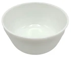 Vtg White Pyrex Ribbed Milk Glass 4 Qt Mixing Bowl for Hamilton Beach #26 MCM
