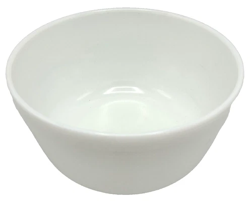 Vtg White Pyrex Ribbed Milk Glass 4 Qt Mixing Bowl for Hamilton Beach #26 MCM