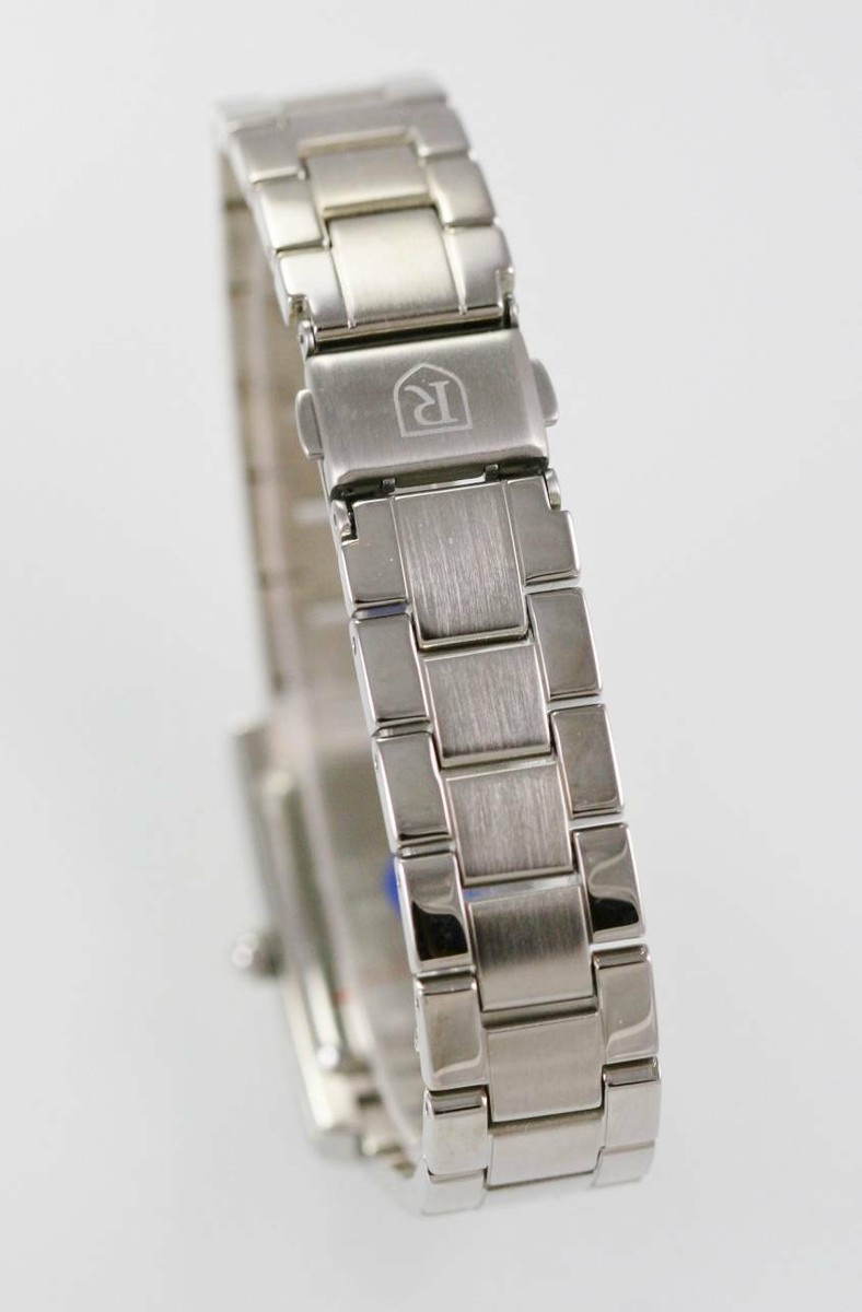 Regency Watch Womens Stainless Steel Silver Battery Easy Read