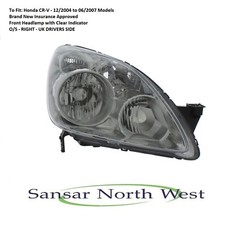 For Honda CR-V Drivers Front Headlamp Headlight O/S RIGHT Clear  2004 to 2007