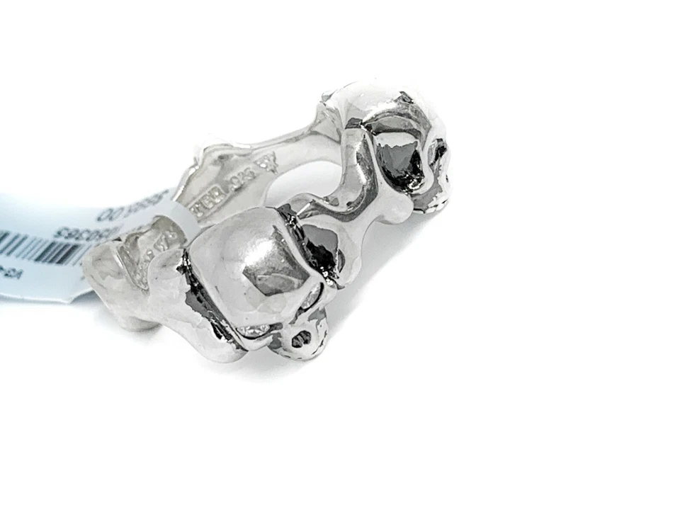 Anel de diamante prata caveira e ossos Stephen Webster - Imagem 3 de 4
