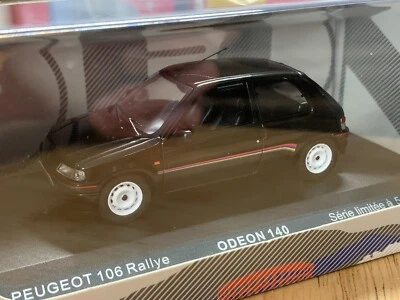 ODEON 140 PEUGEOT 106 RALLYE 1 NOIR 1/43