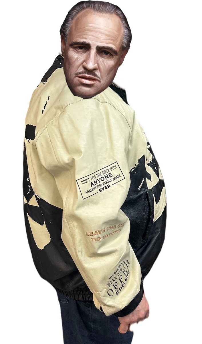 The Godfather Don Corleone Leather Jacket 6XL Paramount Pictures