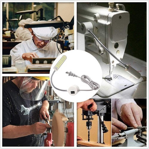 2X Sewing Machine LED Light Gooseneck Work Lamp With Magnetic Mounting Base K7I7 - Picture 8 of 12