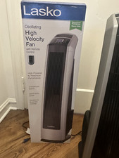 Lasko Oscillating High Velocity Tower Fan With 3 Speeds - Black, U35105