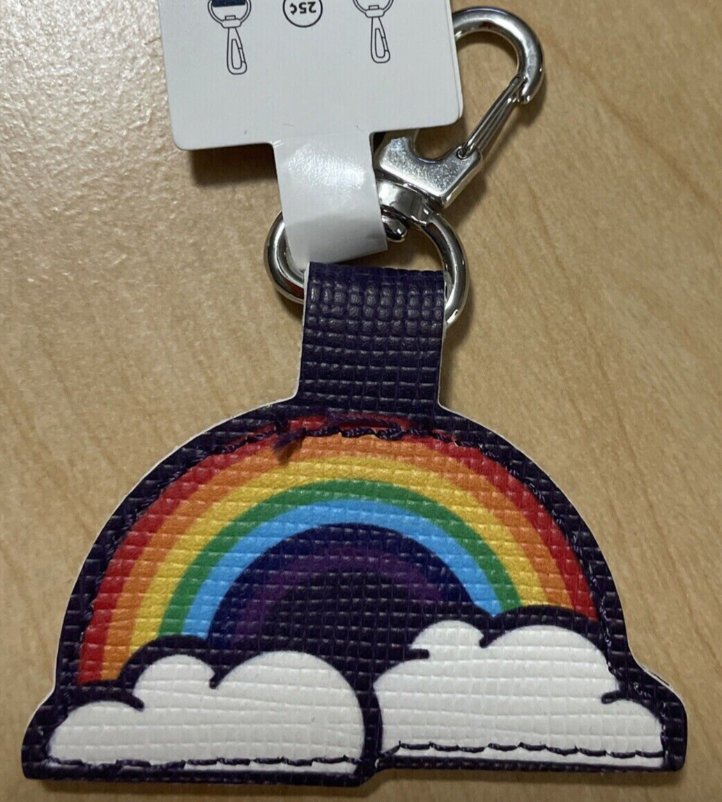 ALDI Grocery Store RAINBOW Shaped QUARTER KEEPER Keychain Key