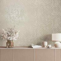 Vliestapete Grafisch Kreise Textiloptik Creme Beige Metallic 35117 (5,61€/1Qm)