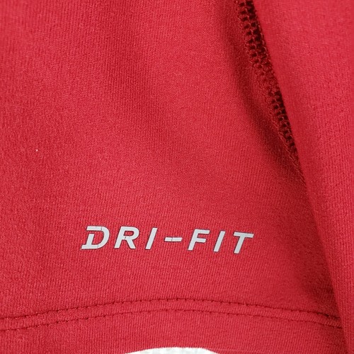 NIKE x USC Size Large Mens 1/4 Zip Dri-Fit Windshirt Thumbhole Cuffs Stretch Red - Picture 10 of 12