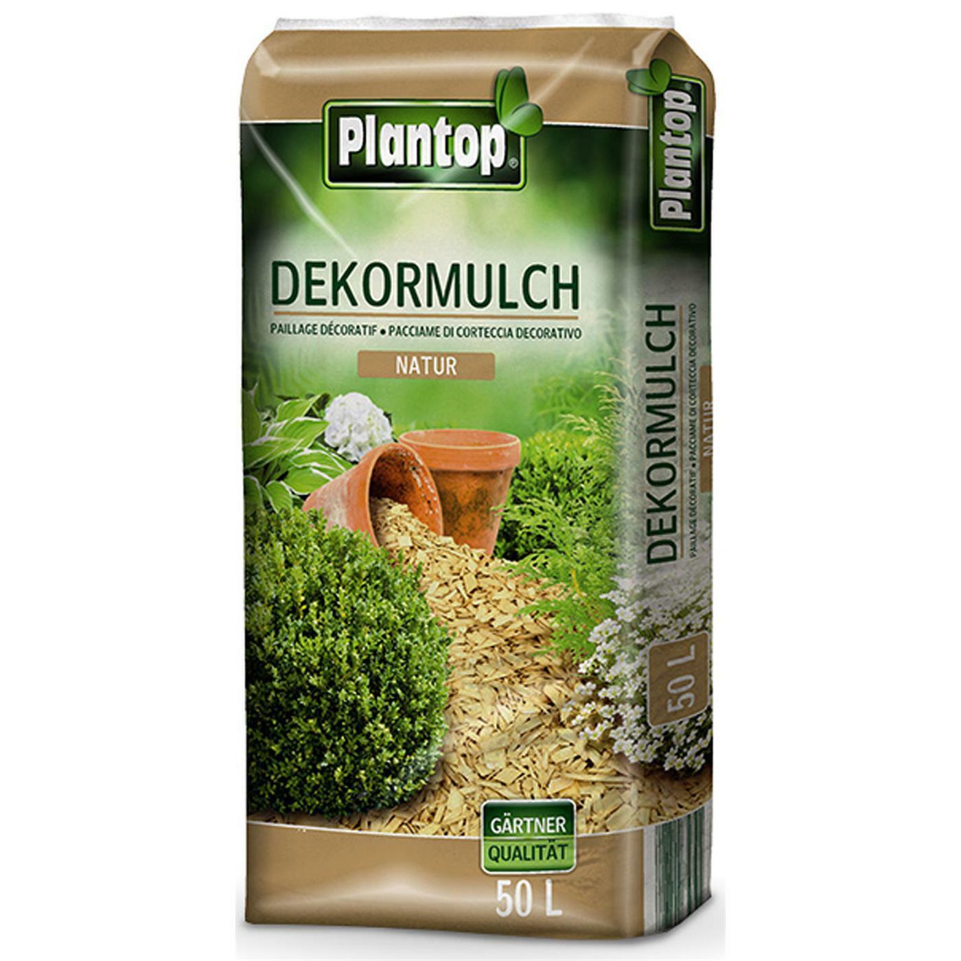 Plantop Dekor Mulch natur 10-40mm, 50 Liter