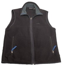 Vintage Patagonia Synchilla Full Zip Vest Jacket Fleece Black USA Made Medium