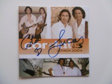 Costa & Lucas Cordalis autographs signed CD booklet "Athens 2004"