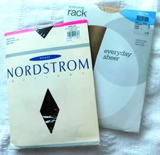 Nordstrom Hosiery Size C Pantyhose, Lot of 2 Nude & Chocolate Control Top NEW