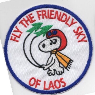 4.25'' AIR FORCE F-4 VIETNAM ERA FRIENDLY SKY SNOOPY EMBROIDERED JACKET PATCH