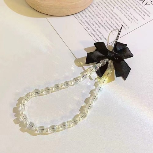 Anti-lost Mobile Phone Lanyard Pearl Beads Phone Wrist Strap Jewelry Gift - Zdjęcie 5 z 9