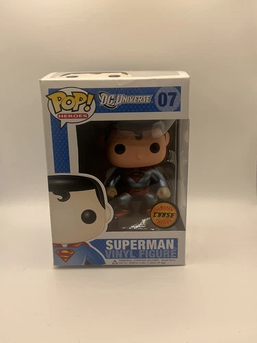 Funko Pop! Vinyl: DC Universe - Superman (Metallic) (Chase). Blue Banner Edition