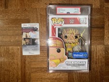 Hulk Hogan Autograph WWE Funko 71 PSA 8.5 Auto 9 Encapsulated JSA Certification