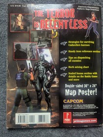 Resident Evil Code Veronica Prima Offical Strategy Guide Dreamcast Capcom w/ Map