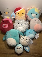 Squishmallows Plush Lot Of 10 NWT New W/ Tags Mixed 9  8  5  Assorted Genuine