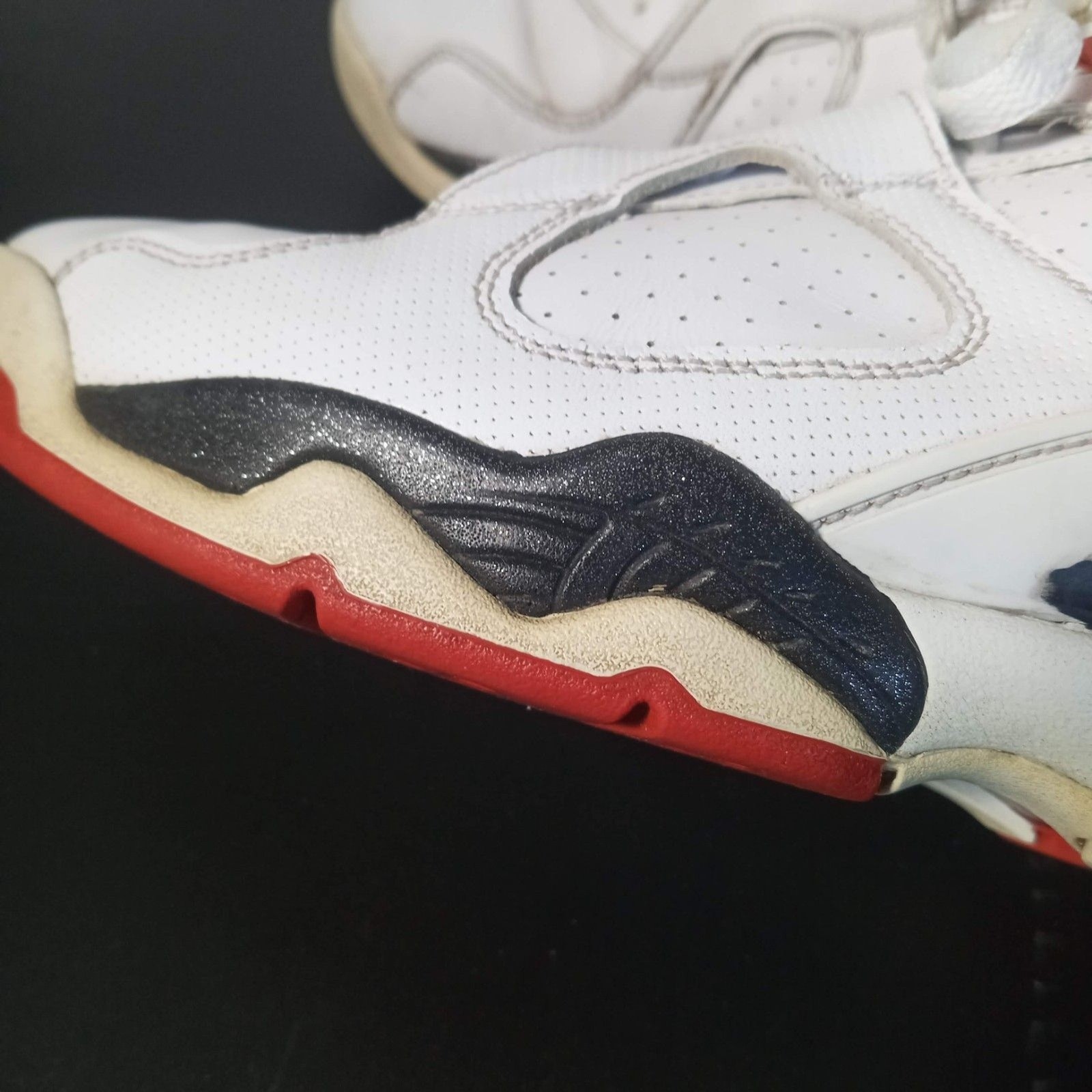 Air Jordan 8 Retro Alternate Leather Size 8 Basketball Shoes 305381-104 Mid Top  thumbnail 6