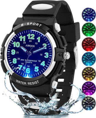 Neue 7-Farbige Kinderuhren, Kinderuhr Jungen Mädchen Analog Quartz