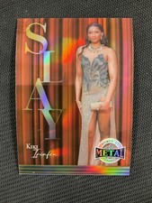 2025 Leaf Metal Women of Sport Slay Prismatic Orange #SB-18 Kiki Iriafen /7