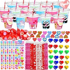 24 Pack Kids Stationery Set Classroom Rewards Party Favors Gift with Cups Pen...