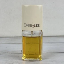 Vintage Emeraude By Coty Perfume Women .80 fl oz Cologne Spray 75% Filled