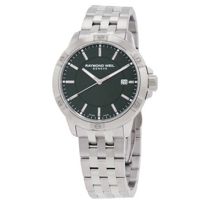 Raymond Weil Raymon Weil Tango Quartz Green Dial Men's Watch 8160-ST-52041