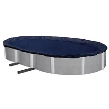 18 Ft. X 33 Ft. Oval Blue Above-Ground Winter Pool Cover