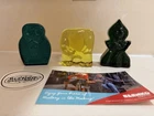 Blenko Glass Cryptid 2423C Mothman Flatwoods Monster Grafton Monster Set 1st Ed