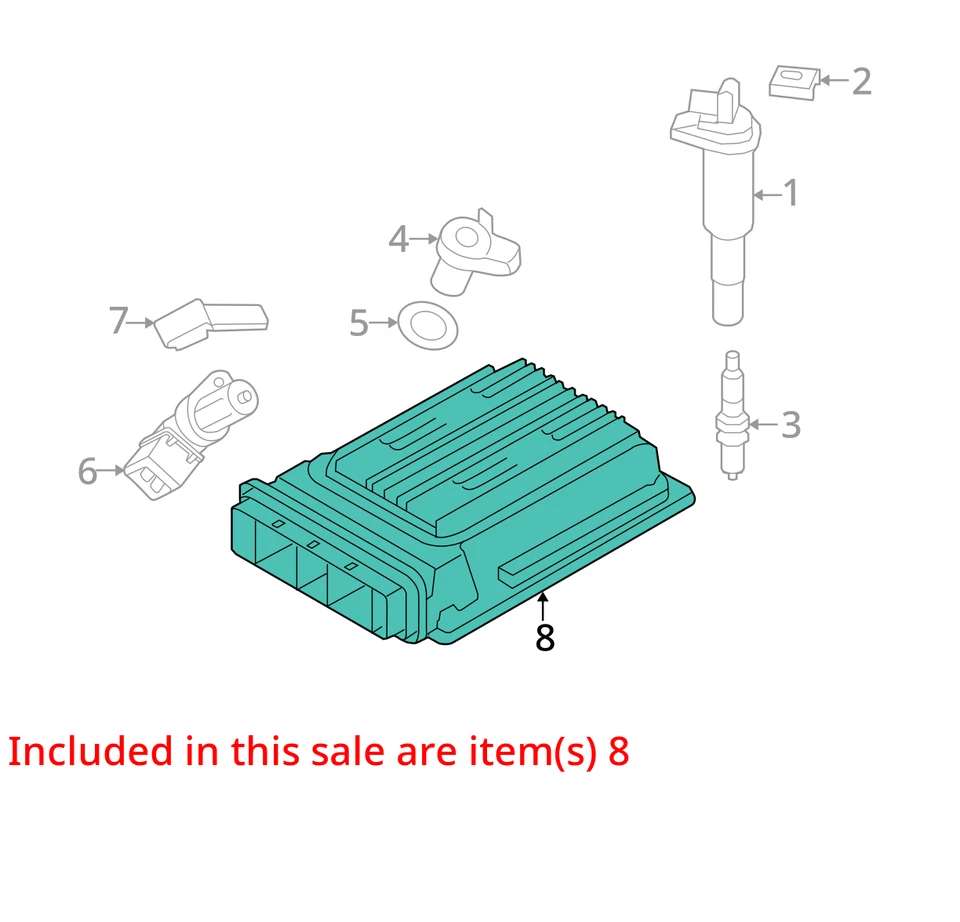Engine ECM Electronic Control Module 4.4L Twin Turbo Fits 14-19 BMW 650i 2034840 Foto 4 de 4