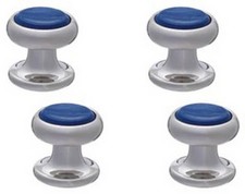 David Van Hagen Mens Sodalite Dress Stud set - Blue/Silver