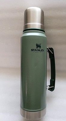 Stanley CLASSIC Legendary Thermos Bottle 1.1 QT 1.0 Lt Folding Handle Stainless