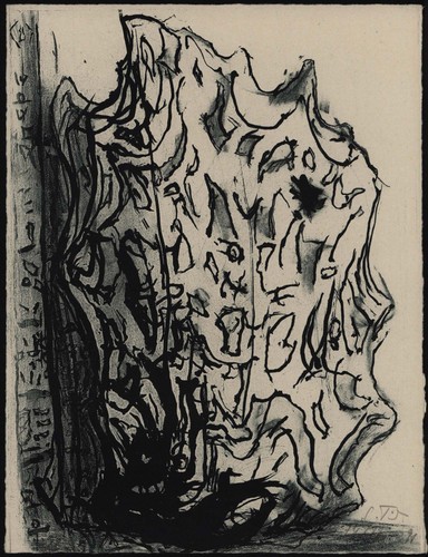 Sachs, Wegweiser ins Ungesicherte. Vorzugsausgabe mit Original-Lithografie. - Bild 2 von 2