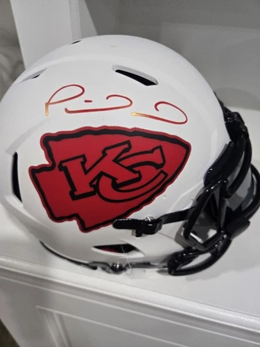 Patrick Mahomes Signed NFL Football Helmet Beckett Authenticated Original