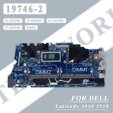 19746-2 For Dell Latitude 3410 3510 Motherboard i3-10110U/i5-10310U/i7-10510U