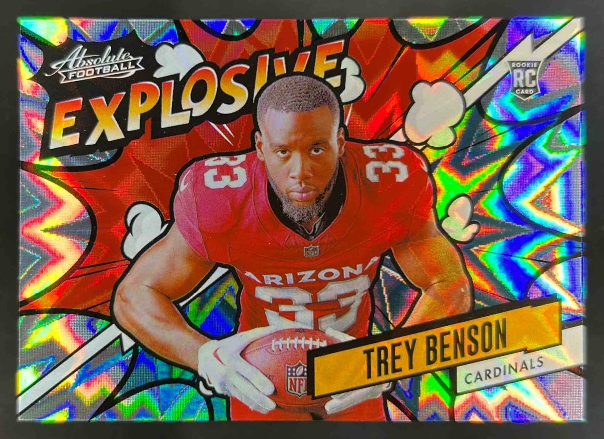 2024 Absolute Trey Benson Explosive SP Rookie RC #EX-TBN Cardinals