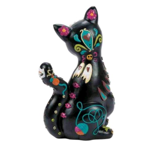 DAY OF THE DEAD CAT FIGURINE HALLOWEEN DECOR TABLETOP 12" HIGH - Picture 2 of 2
