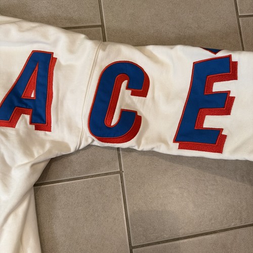 Einmal getragen Herren XL Palace Skateboards White Duck Out Hoodie X-Large FW19 Kapuze - Bild 9 von 14