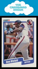 Dave Winfield 1990 Fleer Update #U-81 HOF California Angels Baseball Card