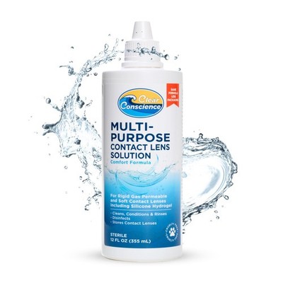 5/27 Cruelty-Free Contact Lens Solution 12oz - Multipurpose Cleaner & Sterile Is