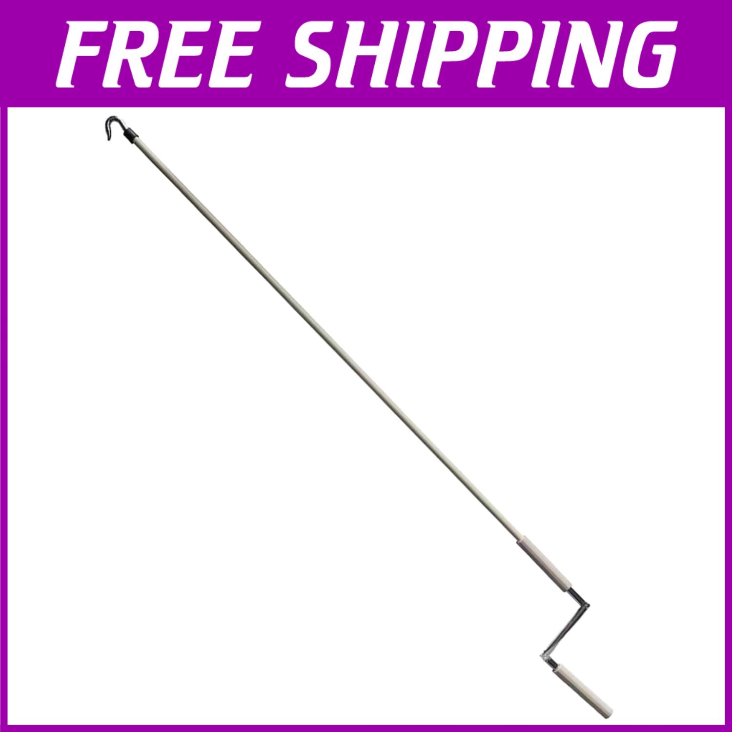 Versatile Beige Crank Wand for Indoor Outdoor Roller Blinds Manual Control