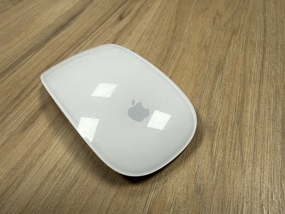 Apple A1296 Magic Mouse - Weiß, Kabellose Bluetooth-Maus MacOS GUTER ZUSTAND