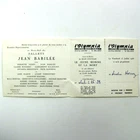 INVITATION Olympia BALLETS Jean Babilée COCTEAU Young Man and Death Horn