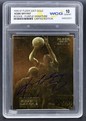 1996-97 Fleer 23KT Gold Kobe Bryan L.A. Lakers
