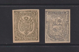 PERÚ Michel 42/43 Tipo II Se vende como se ve (1280)