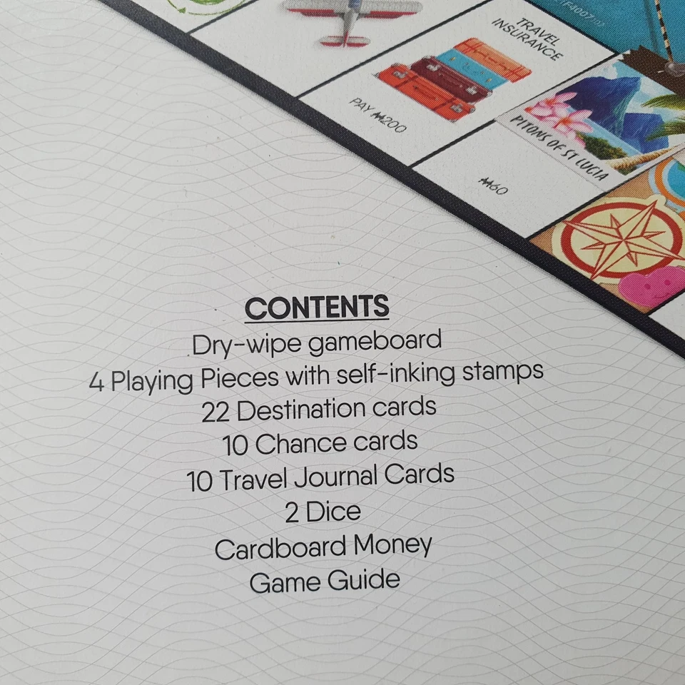 Monopoly Travel World Tour Edition Board Game Hasbro 2022 Sealed Contents - Image 4 of 4