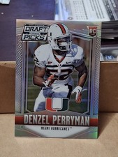 2015 DENZEL PERRYMAN PANINI PRIZM DRAFT SILVER NFL ROOKIE CARD RC #173 MIAMI