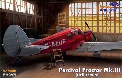 Dora Wings 48016 1/48 Percival Proctor Mk.III civil registrations plastic kit