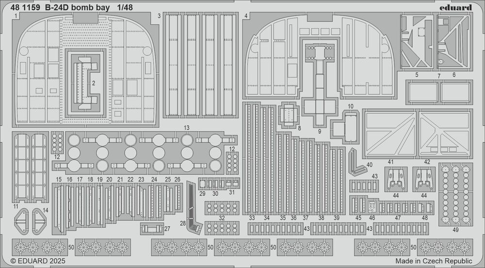 Eduard Accessories 481159 - 1:48 B-24D Bomb Bay Hobby Boss - New